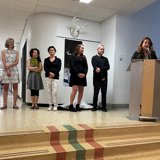 Mot de Caroline Bouchard, directrice générale, lors du vernissage en Arts visuels 2023