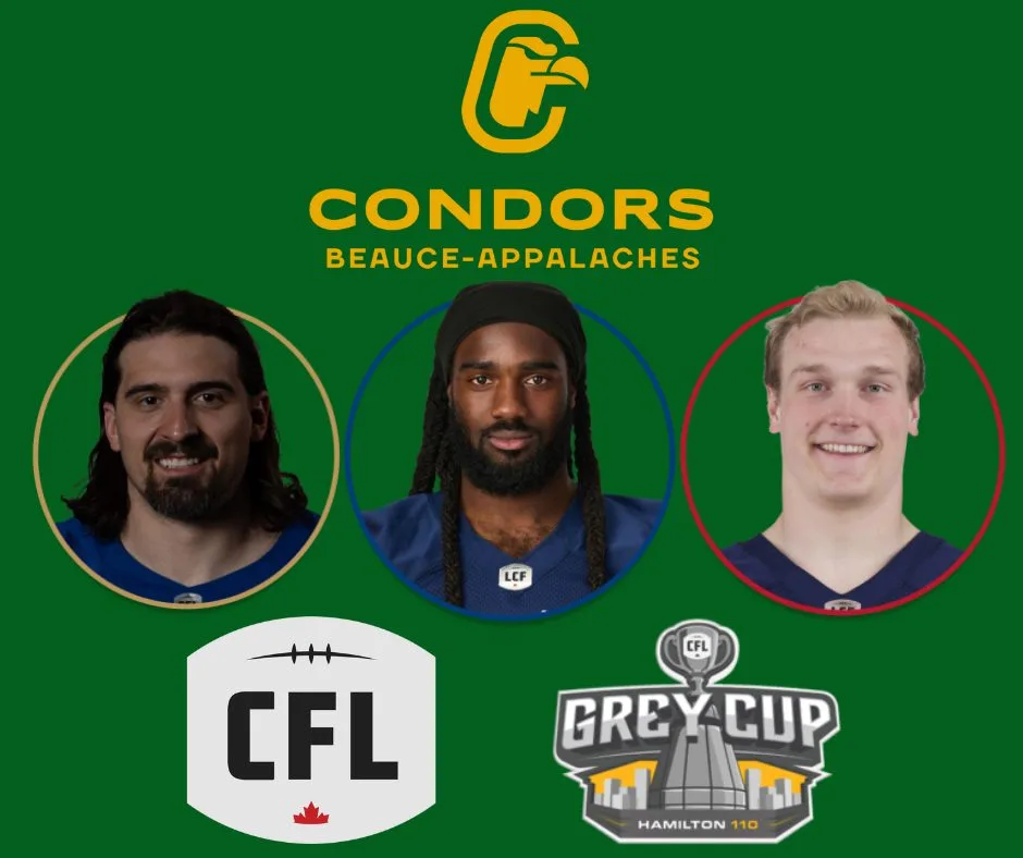 3 anciens Condors football gagnants de la coupe Grey 2023