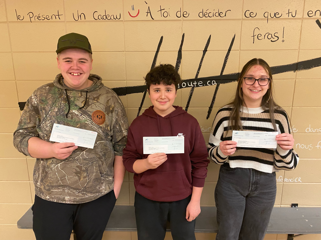 Élèves de la Polyvalente Saint-François de Beauceville Défi Blanchette Vachon