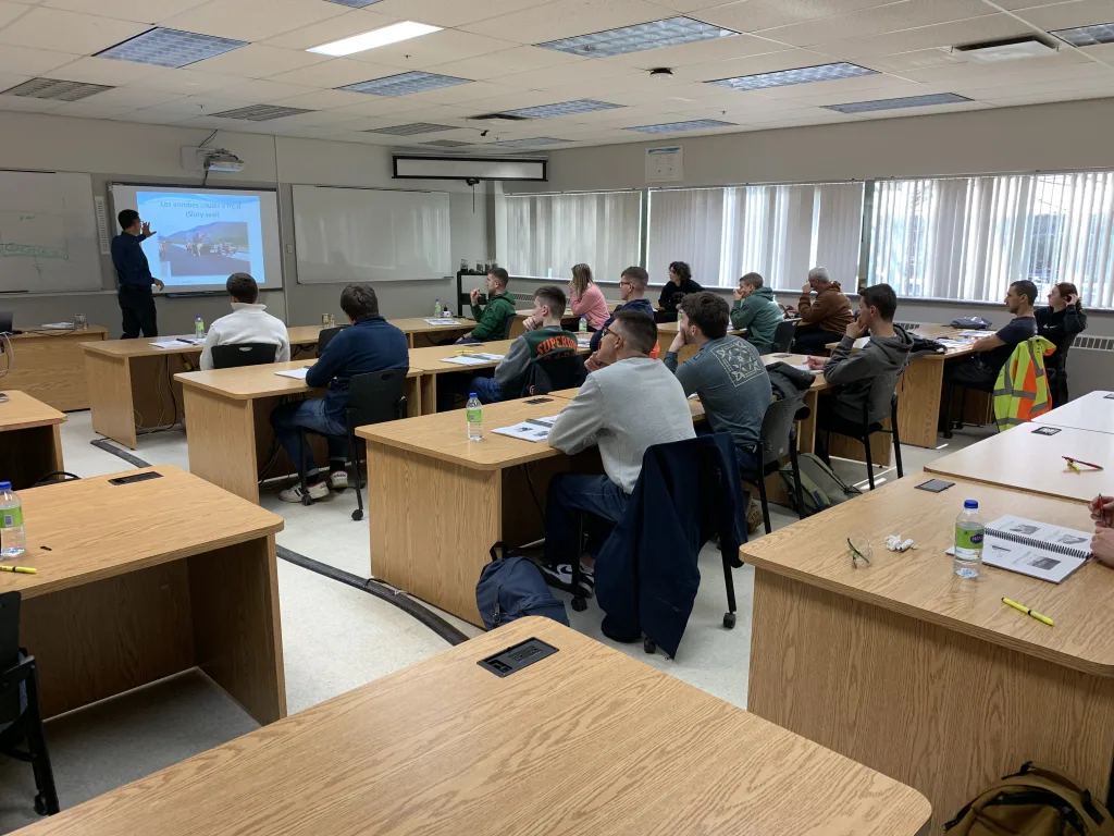 Formation en classe génie civil
