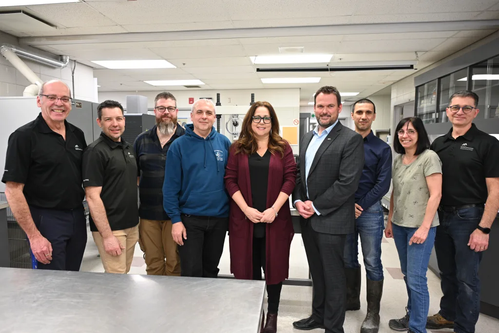 Groupe enseignant génie civil et direction du Cégep