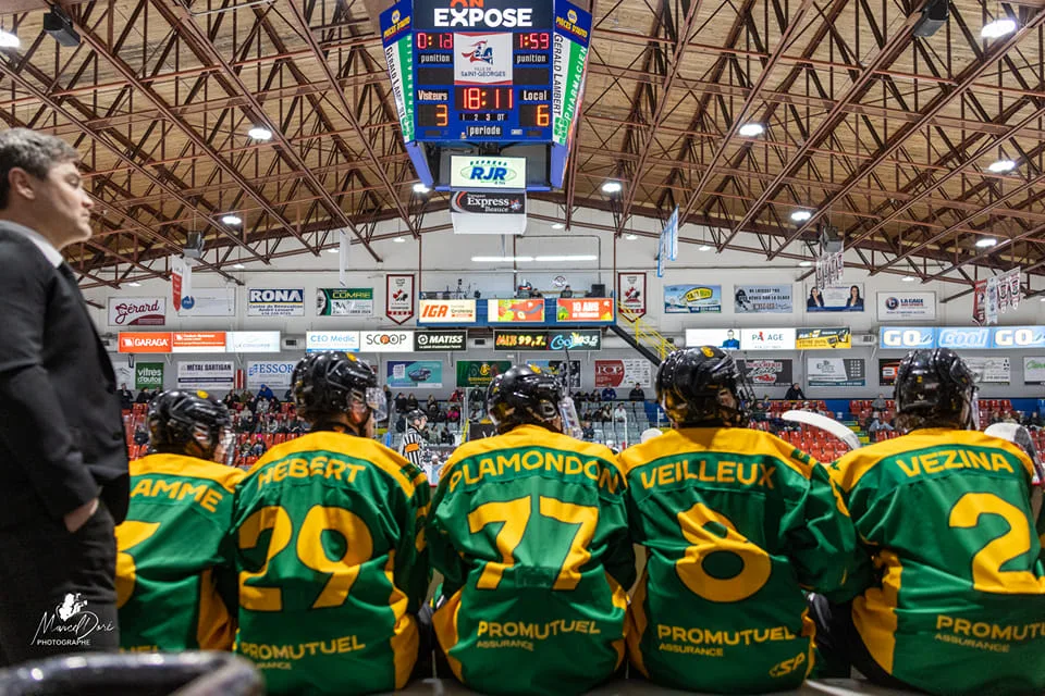 Condors hockey sur le banc