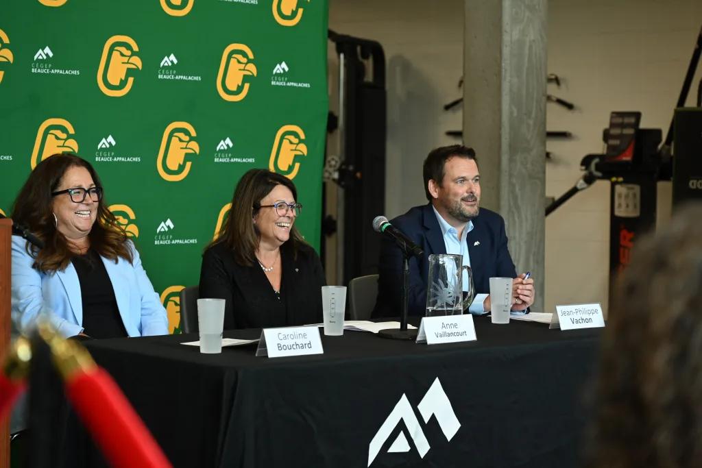 Caroline Bouchard, Anne Vaillancourt et Jean-Philippe Vachon