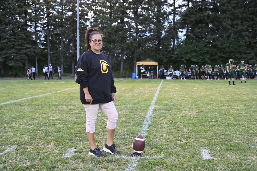 Botté protocolaire Caroline Bouchard